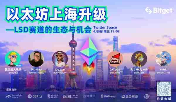   Bitget AMA回顾：以太坊上海升级进入倒计时——LSD赛道的生态与机会